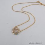 18KGP ab2x Crystal Necklace