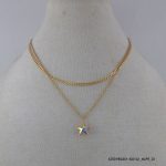 18KGP 2Liner ab2x Crystal Necklace