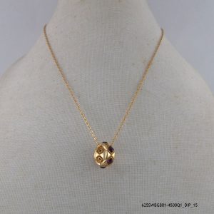 18KGP Amethyst Charms Necklace