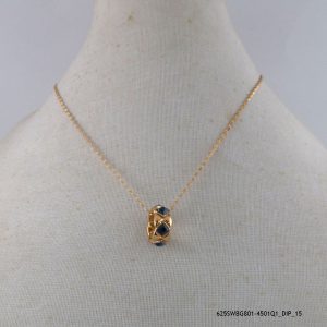 18KGP Capri Blue Charms Necklace