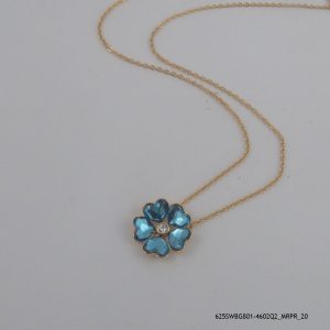 18KGP Montana Heart Crystal Necklace