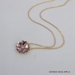 18KGP Amethyst Crystal Necklace
