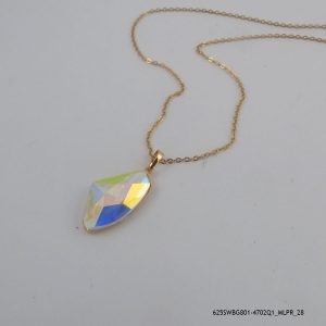 18KGP ab2x-Crystal Necklace