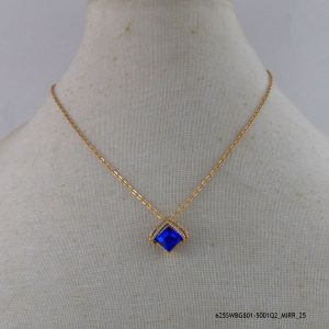 18KGP Capri Blue Crystal Necklace