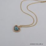 18KGP lite Indian Sapp Crystal Necklace