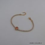 18KGP Rose Crystal Bracelet