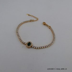 18KGP Emerald Crystal Bracelet