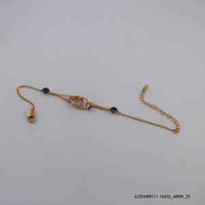 18KGP Black Dia Heart Crystal Bracelet