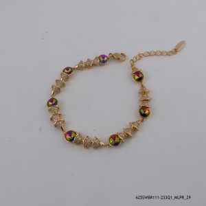 18KGP Rose 2x Crystal Bracelet