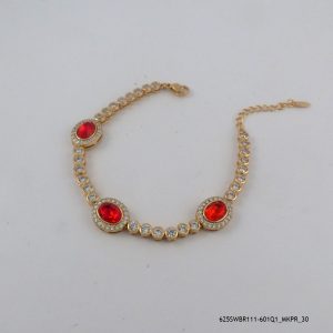 18KGP Lite Siam CrystaBracelet