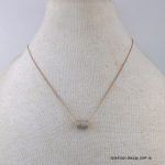 2Colour GP Zircon Charms Pendant Chain