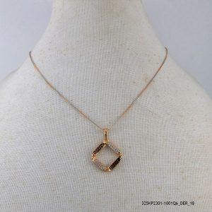 18KGP Zircon Pendant Chian
