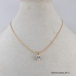 18KGP Zircon Pendant N Chain