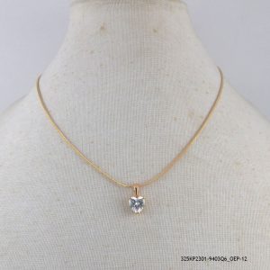 18KGP Zircon Pendant N Chain