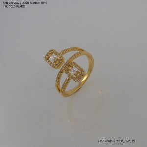 18KGP Zircon Fashion Ring