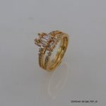18KGP Zircon Fashion 2pc Ring