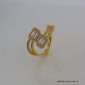 18KGP Zircon Fashion Ring