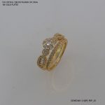 18KGP Zircon Fashion 2pc Ring