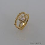 18KGP Zircon Fashion 2pc Ring