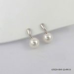 RP 925 Sterling Silver Zircon Syn Pearl Earring