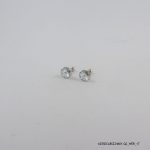 SYN AB CRYSTAL HEXAGON SILVER STUD