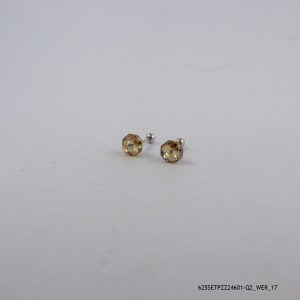 SYN TOPAZ HEXAGON SILVER STUD