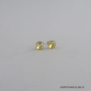 SYN TOPAZ CRYSTAL SILVER EARRINGS
