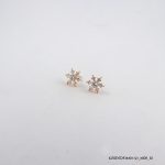 ROSE GOLD PLATED SILVER ZIRCON EARRING