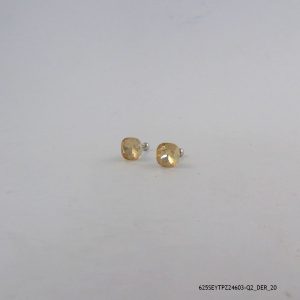 SYN YELLOW TOPAZ SILVER EARRINGS