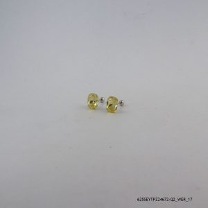 SYN YELLOW TOPAZ SILVER EARRINGS