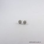 RP 925 SILVER ZIRCON BALL EARRINGS