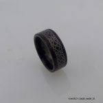 Black Quoted Design Steel Band S09