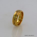 18KGP 2 Colour Mens Steel Band S09