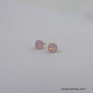 18KGP Rose Alabaster Crystal Earring