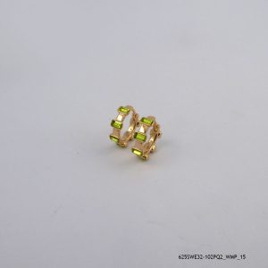 18KGP Peridot Crystal Earrings