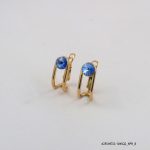 18KGP Sapphire Crystal U Hoops