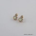 18KGP Opal Crystal U Hoops