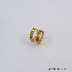 18KGP Peridot Crystal kEarring