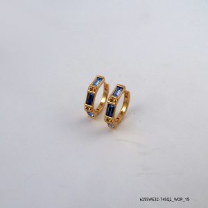 18KGP Sapphire Crystal Earring