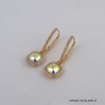 18KGP ab2x Dangling Crystal Hoops